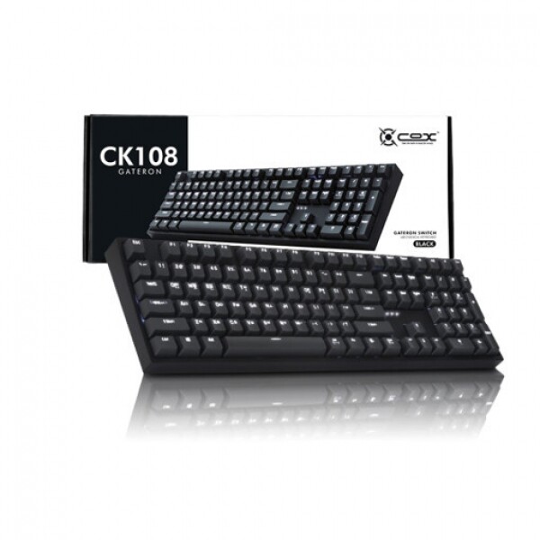 STAR PLANET SHOP,[COX] 게이트론 LED CK108 블랙/다크그레이 녹축 이중사출